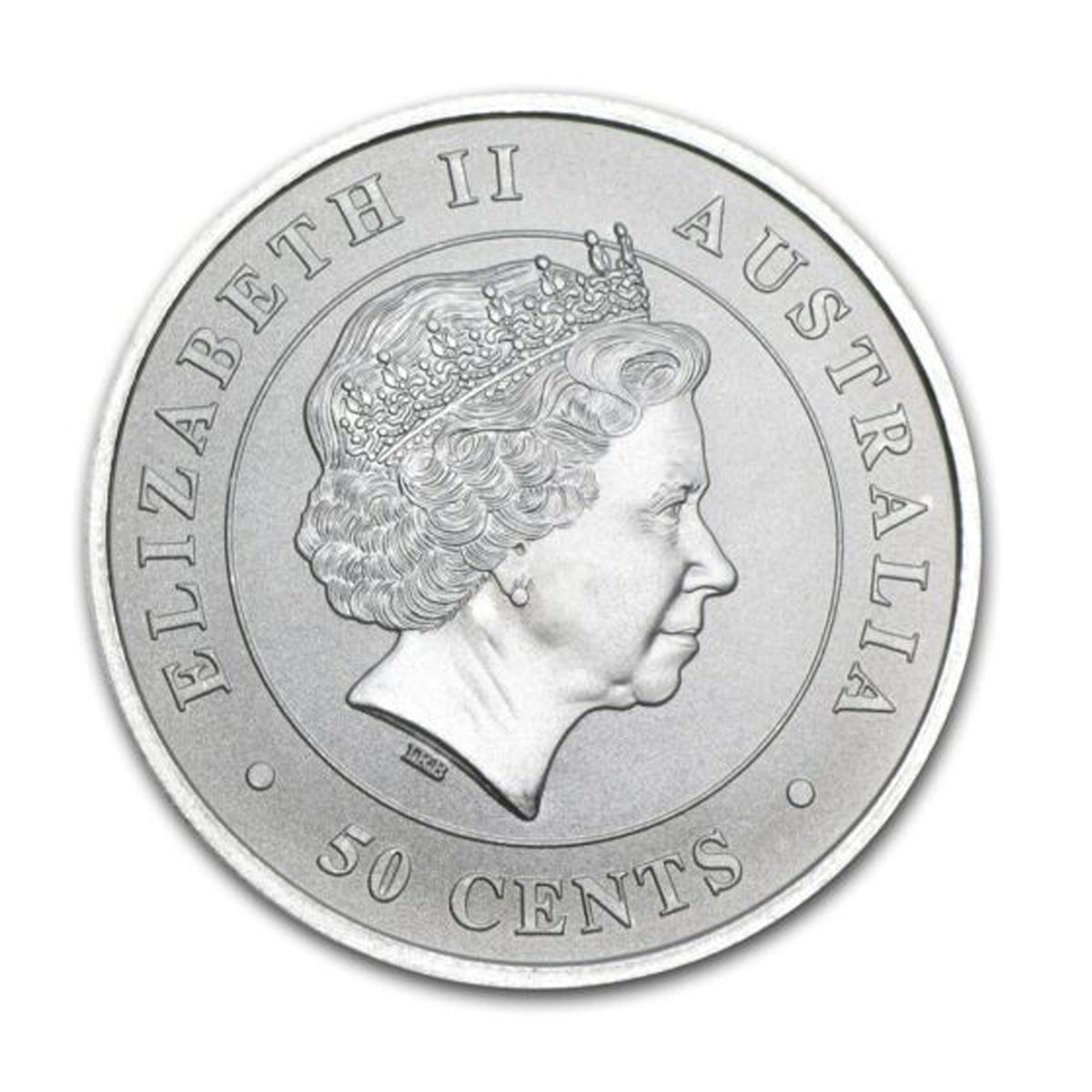 2014 Australia 50-cent Great White Shark 1/2oz. Silver (No Tax) - Toning/Scuffs