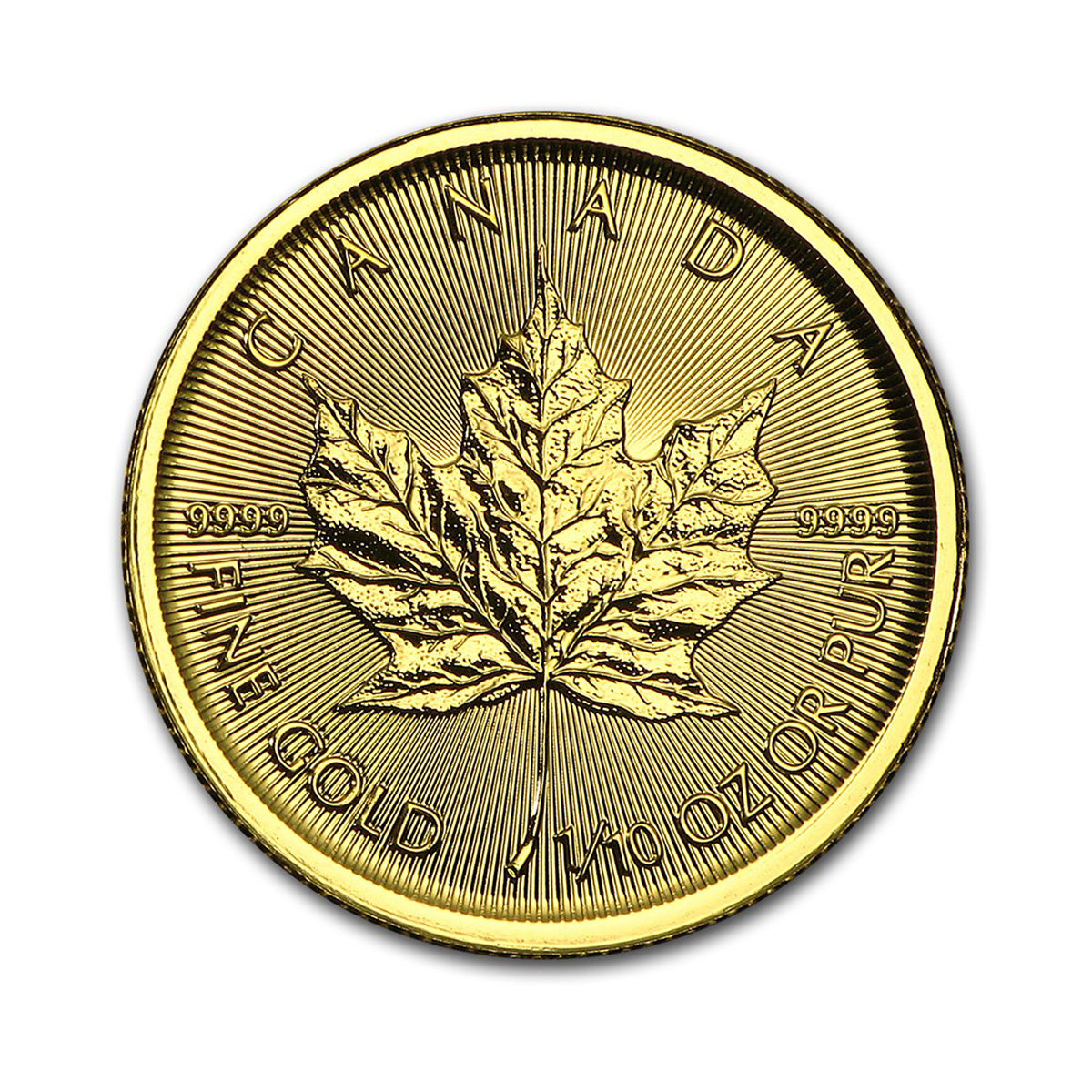 2015 Canada 1/10oz. .9999 SEALED Gold Maple Leaf (No Tax) Scratch