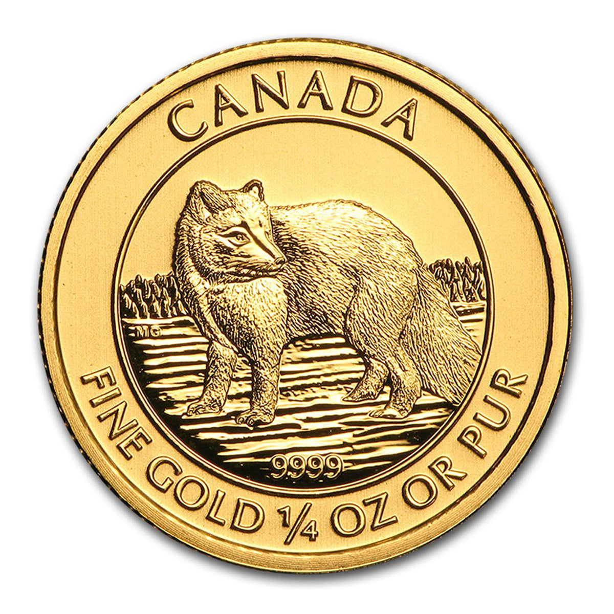 2014 Canada $10 Arctic Fox SEALED 1/4oz .9999 Fine Gold (No Tax)