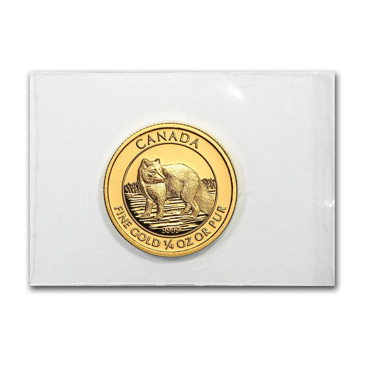 2014 Canada $10 Arctic Fox SEALED 1/4oz .9999 Fine Gold (No Tax)