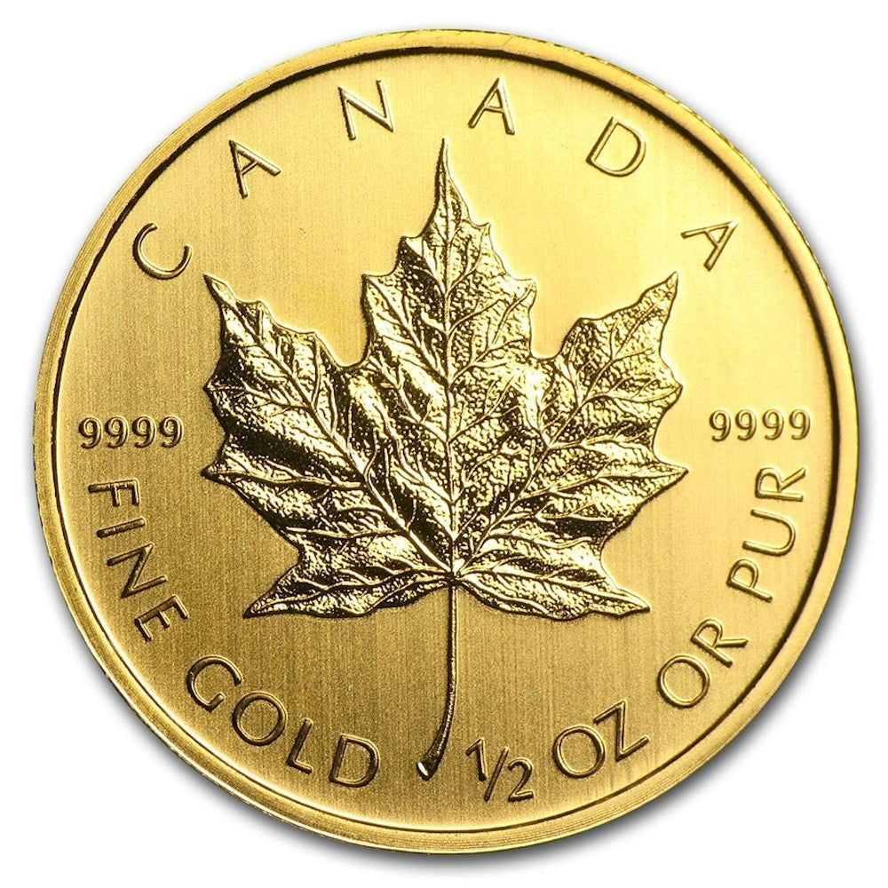Random Date 1/2oz. $20 Canada Gold Maple Leaf (TAX Exempt) No Credit Card or Paypal