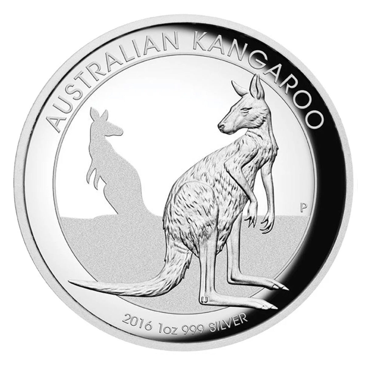 2016 Australia $1 Kangaroo HR 1oz Silver Proof (No Tax) Scr. Capsule - COIN ONLY