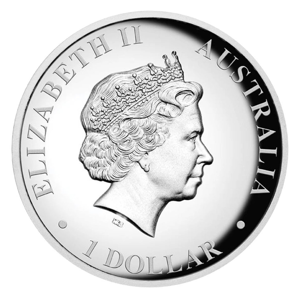 2016 Australia $1 Kangaroo HR 1oz Silver Proof (No Tax) Scr. Capsule - COIN ONLY