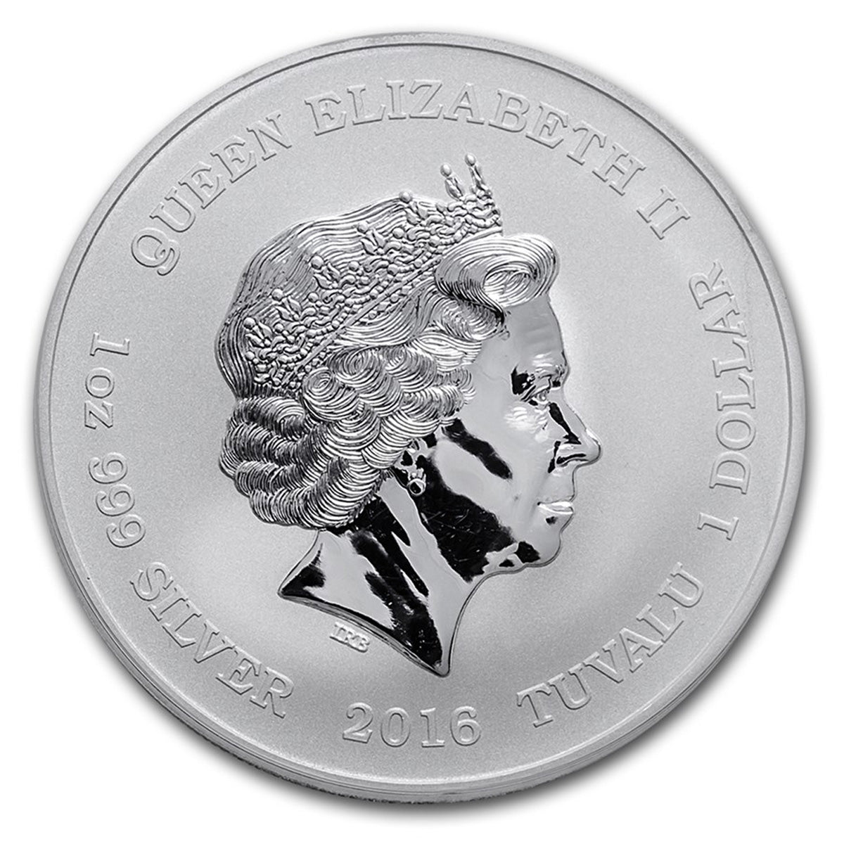 2016 Tuvalu $1 Star Trek U.S.S. Enterprise 1oz .999 Fine Silver (No Tax) Capsule Scratched
