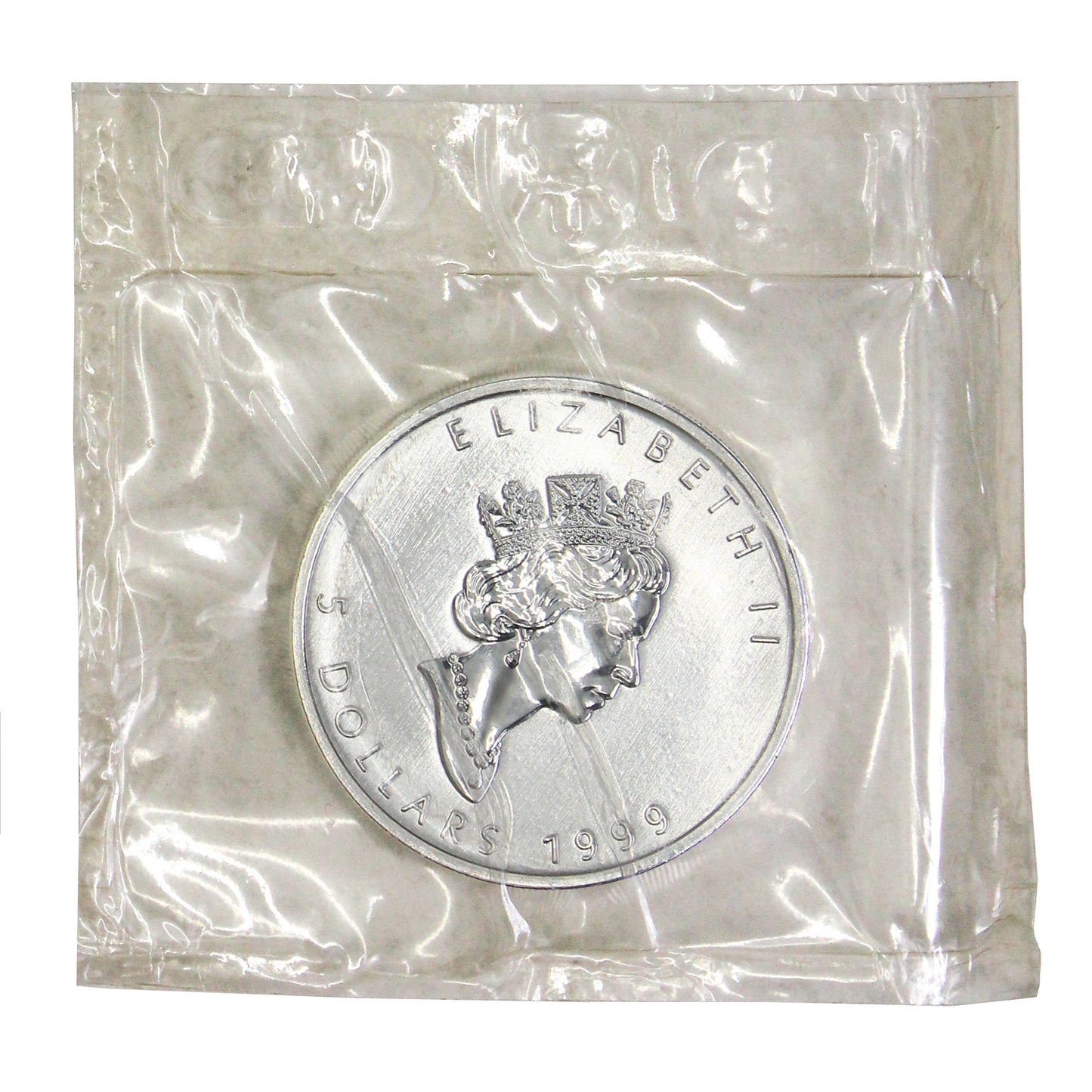 1999 Canada $5 1oz SEALED Silver Maple Leaf (No Tax) Seal Worn