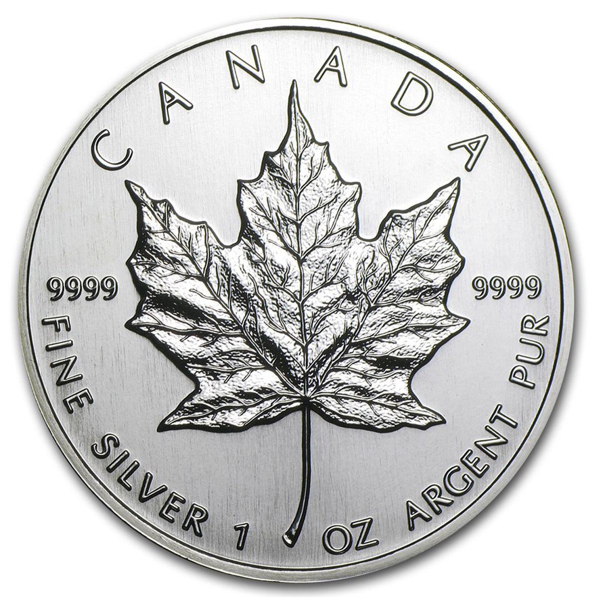 1994 Canada $5 Silver Maple Leaf 1oz .9999 (No Tax) Scratched Capsule