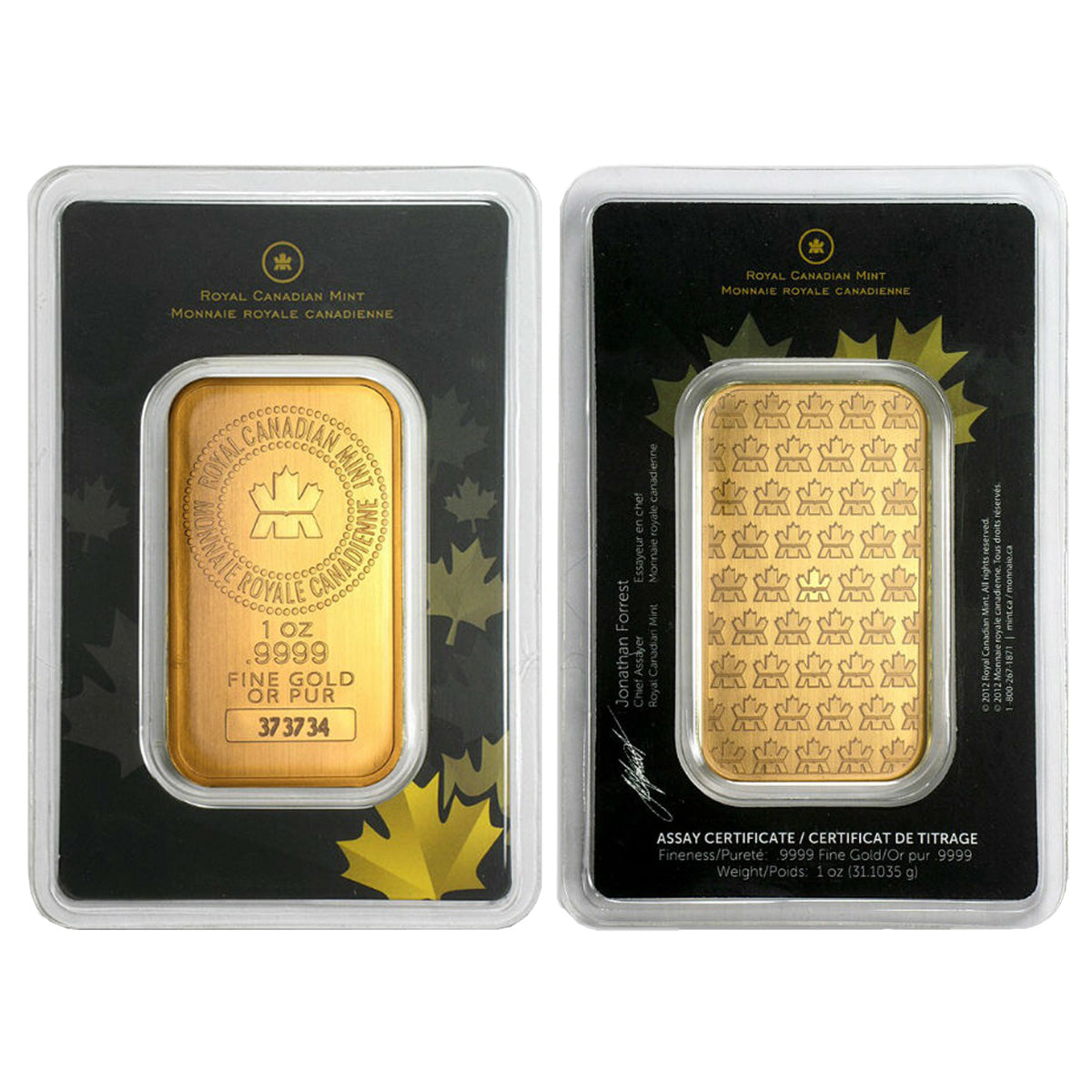 1oz. Royal Canadian Mint Gold Bar Sealed (No Tax) NO Credit Card, Paypal