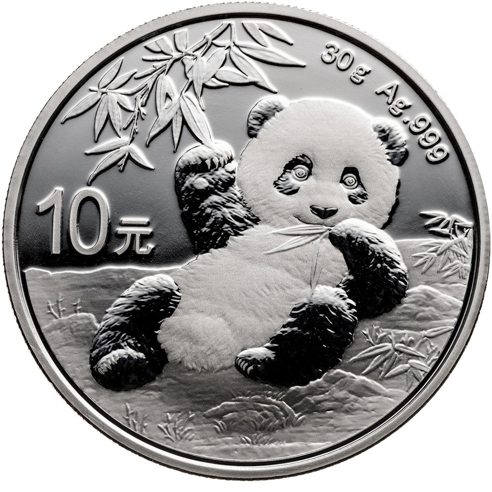 2020 10Y China Panda 30g .999 Silver (No Tax) May have light toning