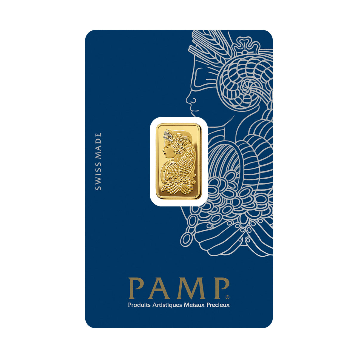 PAMP Suisse 5g Gold Lady Fortuna Bar in Original Package (No Tax) Scratched Packaging