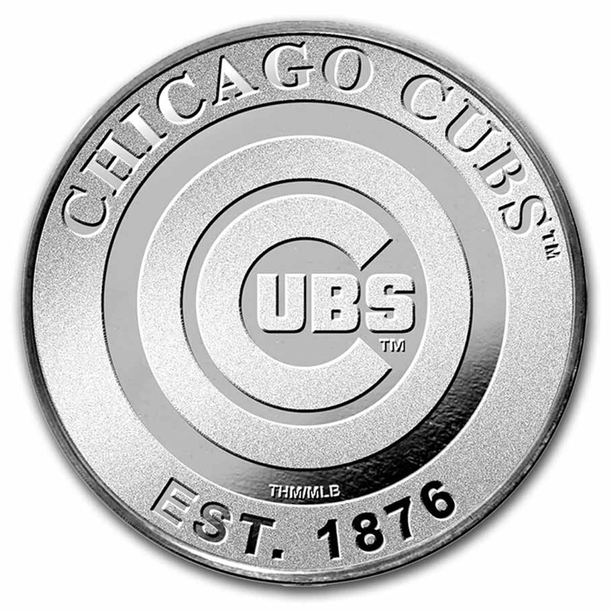 MLB: Chicago Cubs 1oz .999 Fine Silver (No Tax) Light Toning