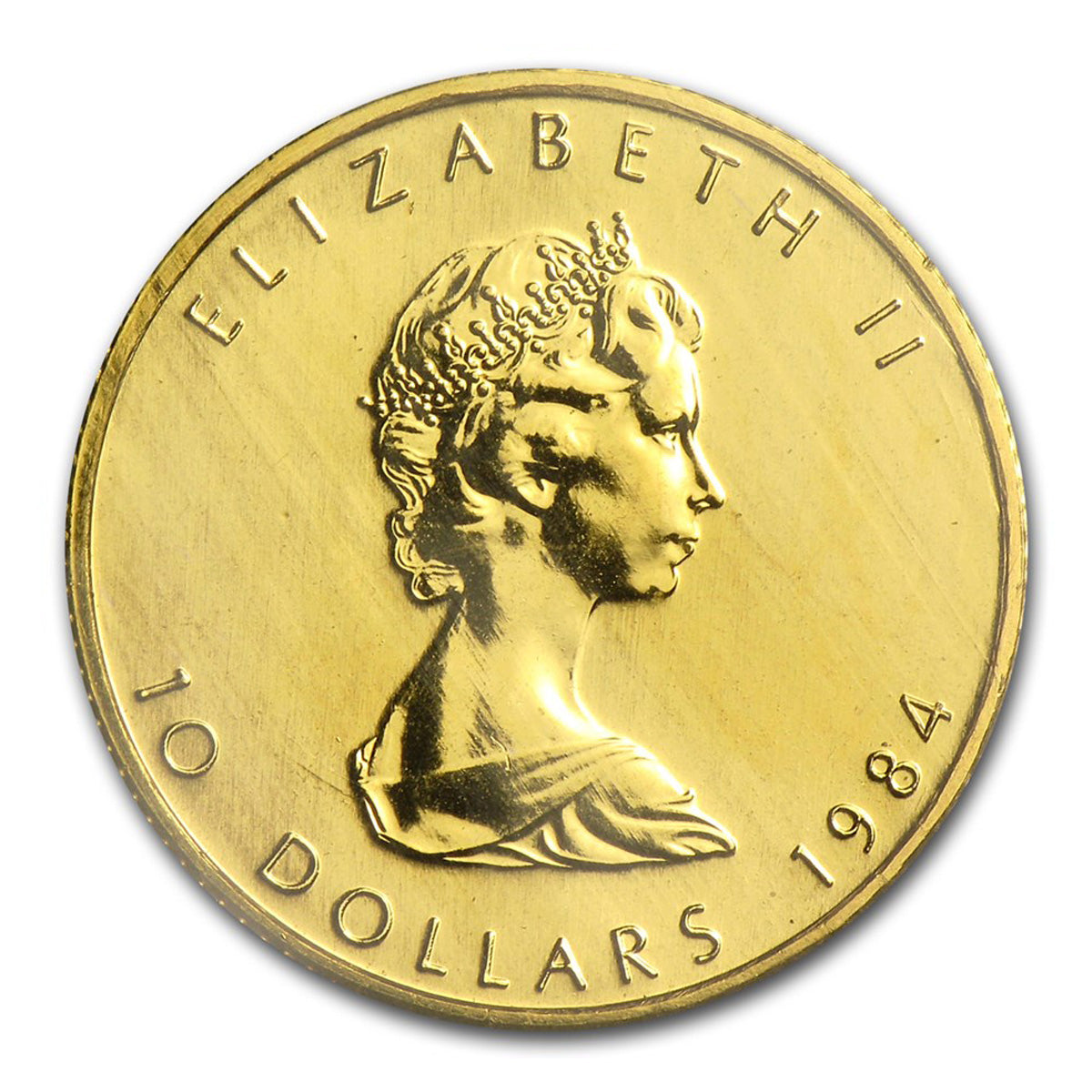 1984 Canada $10 1/4oz .9999 Gold Maple Leaf (TAX Exempt)