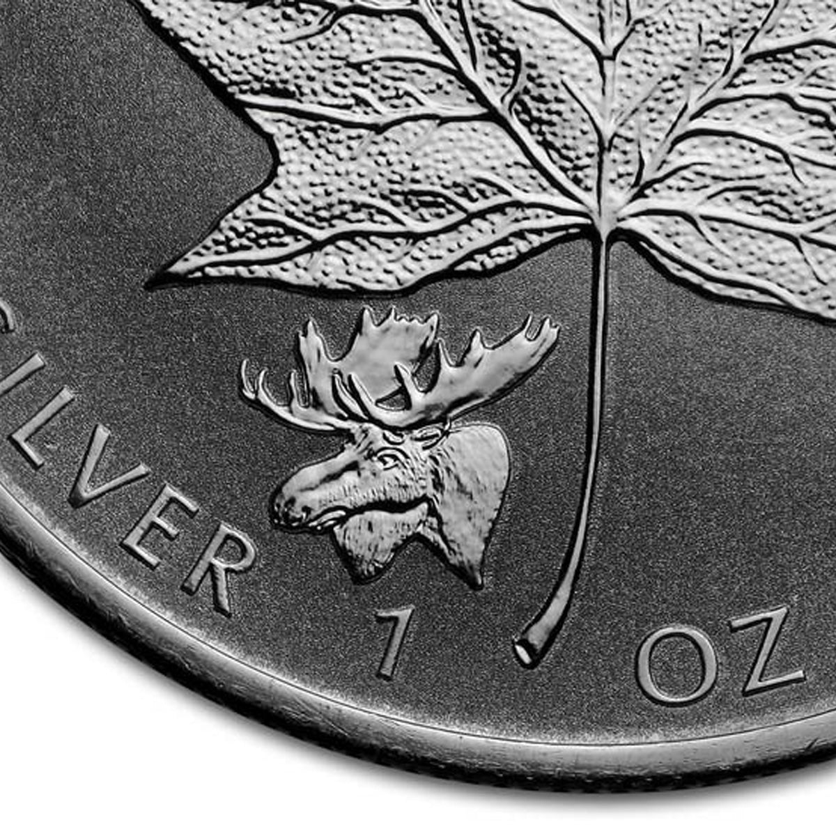 2017 $5 Moose Privy 1oz Silver Maple Leaf (No Tax) May have hairline scr