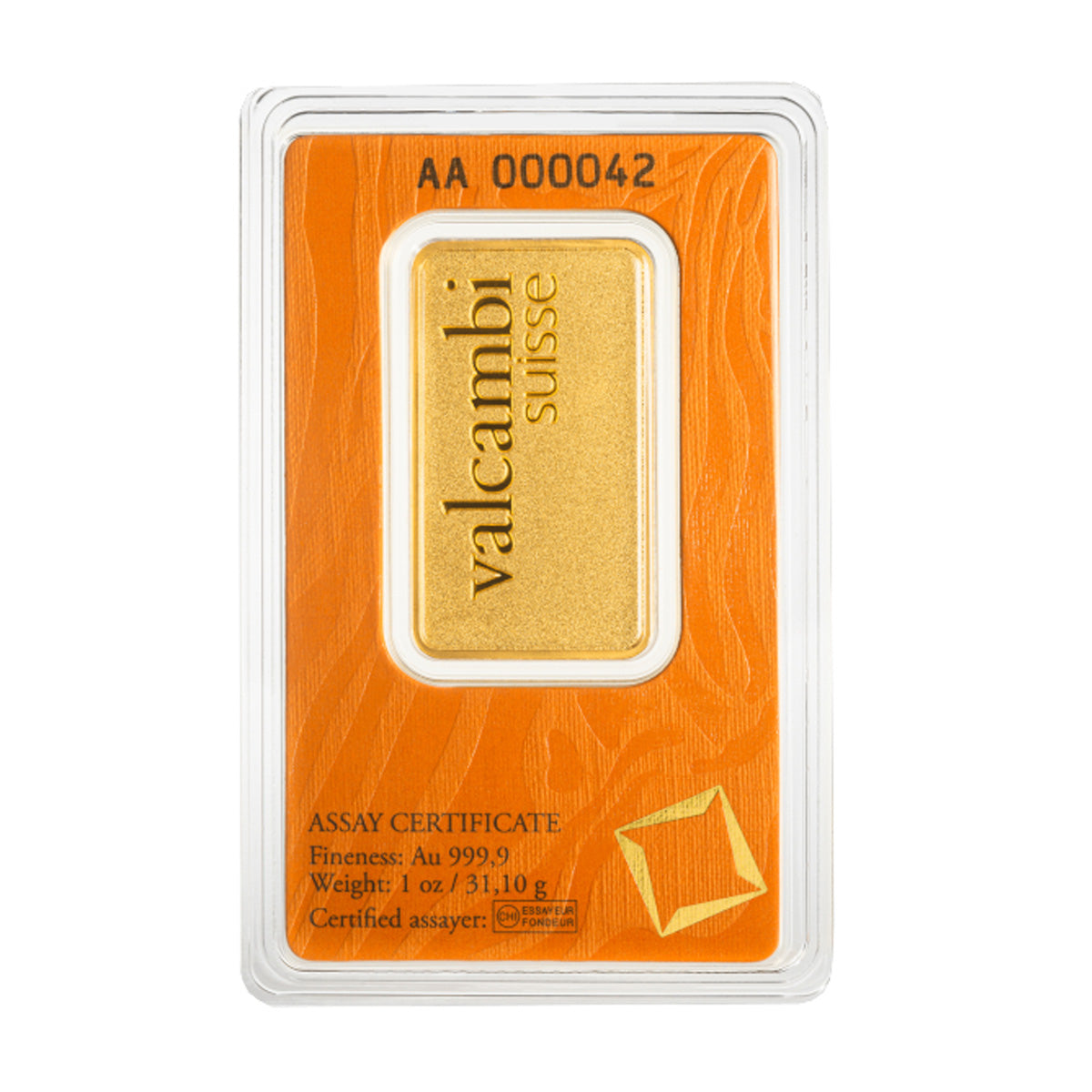 Valcambi Suisse 1oz Matte Finish .999 Gold Bar (No Tax) Package Scr - NO Credit Card/Paypal