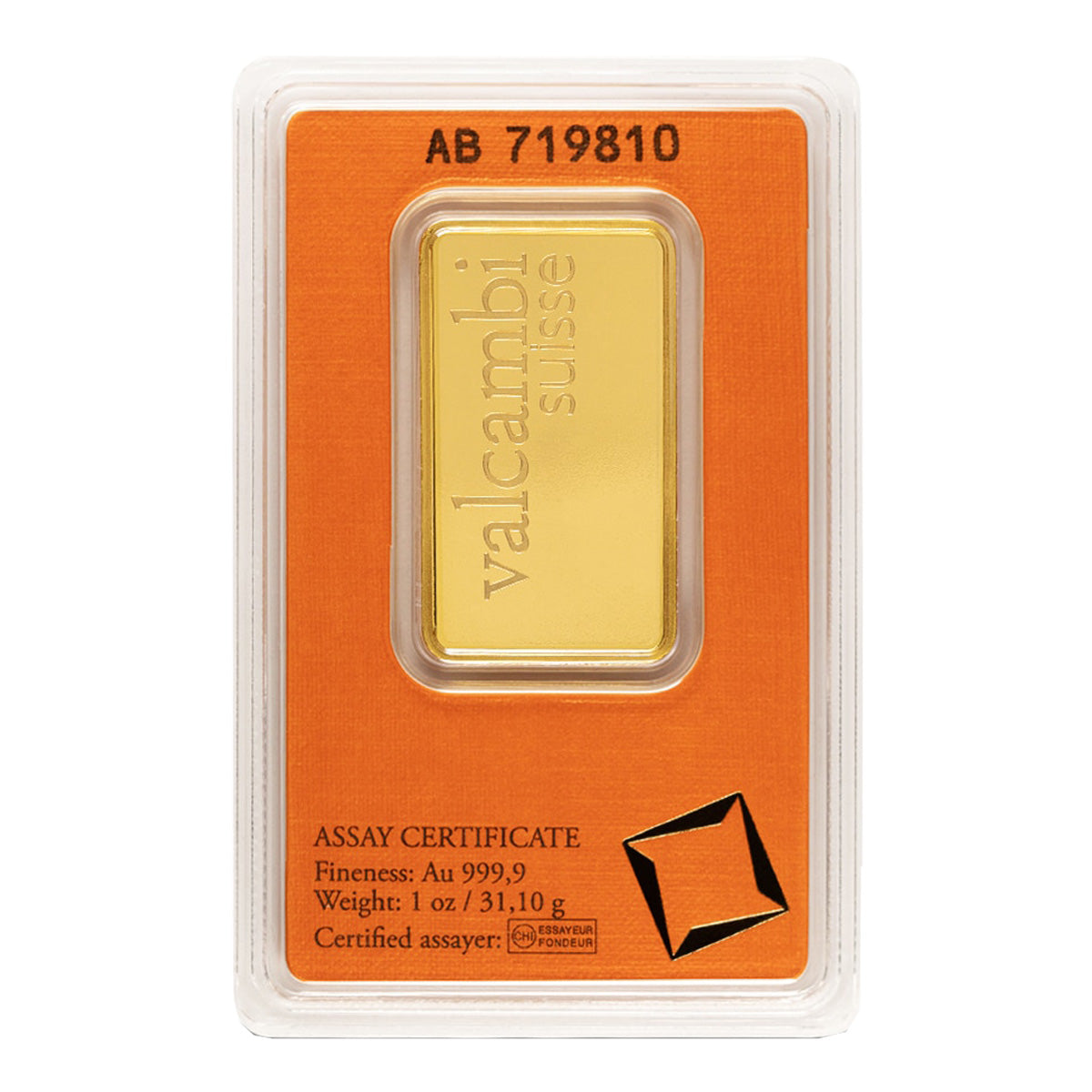 Valcambi Suisse 1oz .999 Gold Bar (No Tax) Scr/Scuff on Package - NO Credit Card/Paypal