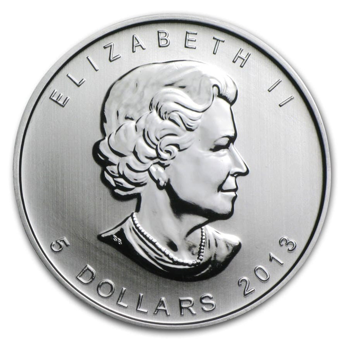 2013 Canada $5 25th Anniversary Silver Maple Leaf 1oz .9999 Fine (No Tax) Lightly Toned