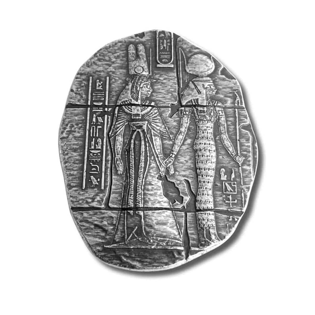 Monarch Egyptian Relic Goddess Bar 2oz. Fine Silver (No Tax) May have toning