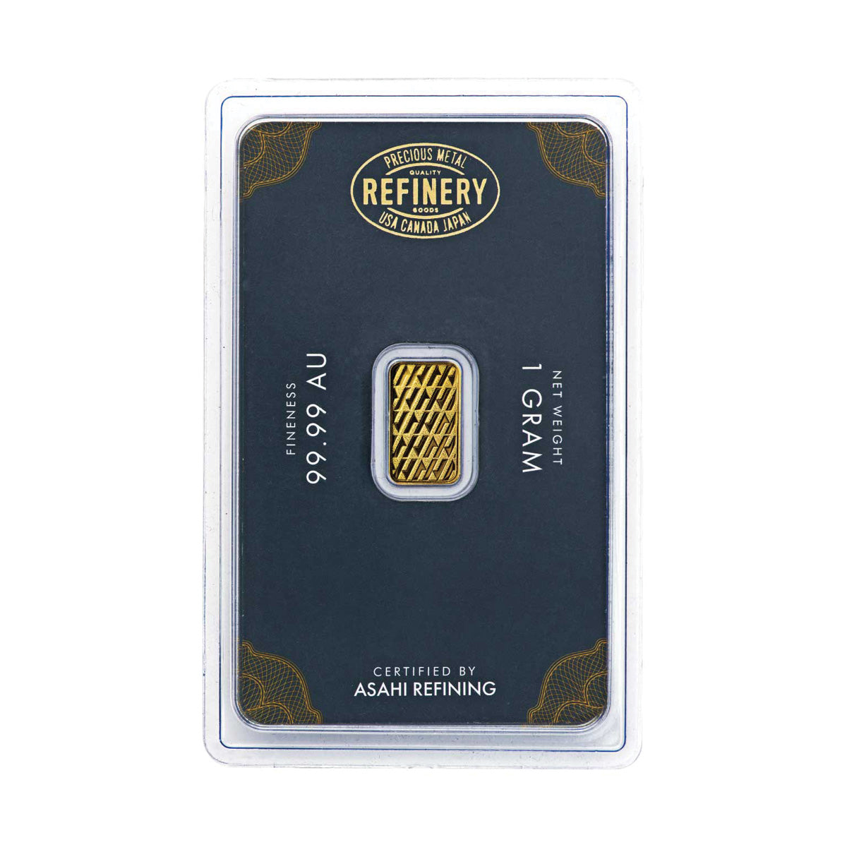Asahi Refining 1g .9999 Fine Gold Bar (No Tax)