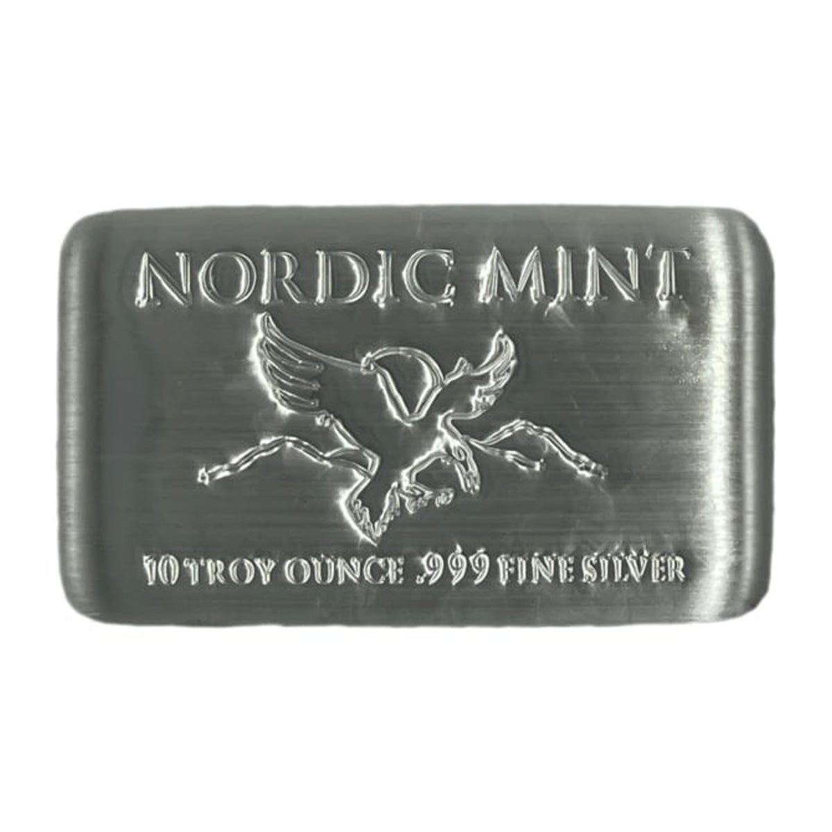 Nordic Mint 10oz .999 Fine Silver Bar (No Tax) May have scuffs on back
