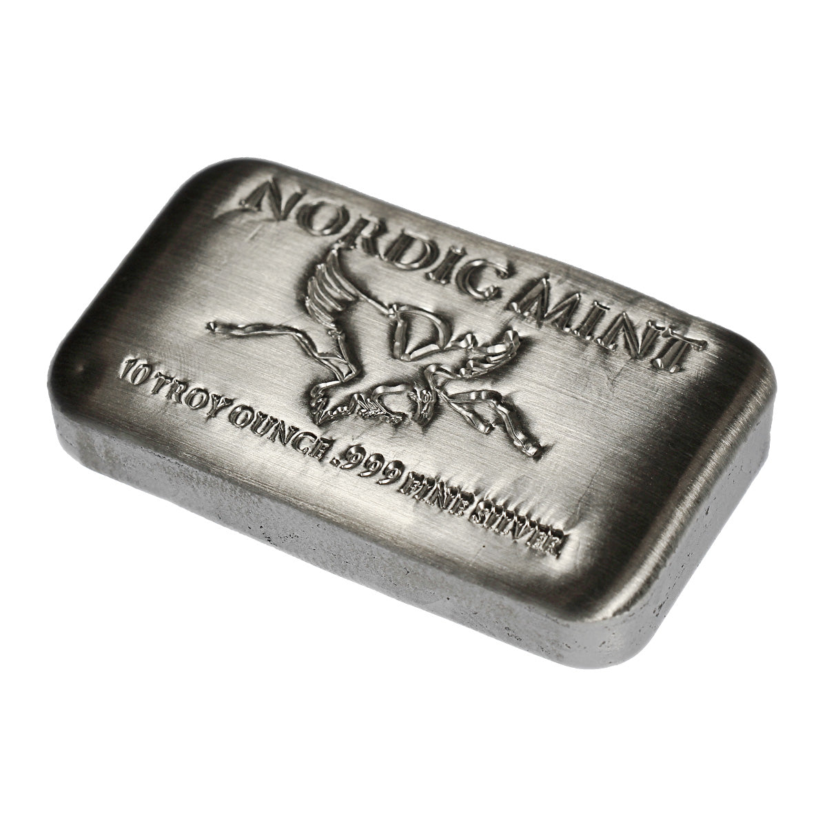 Nordic Mint 10oz .999 Fine Silver Bar (No Tax) May have scuffs on back