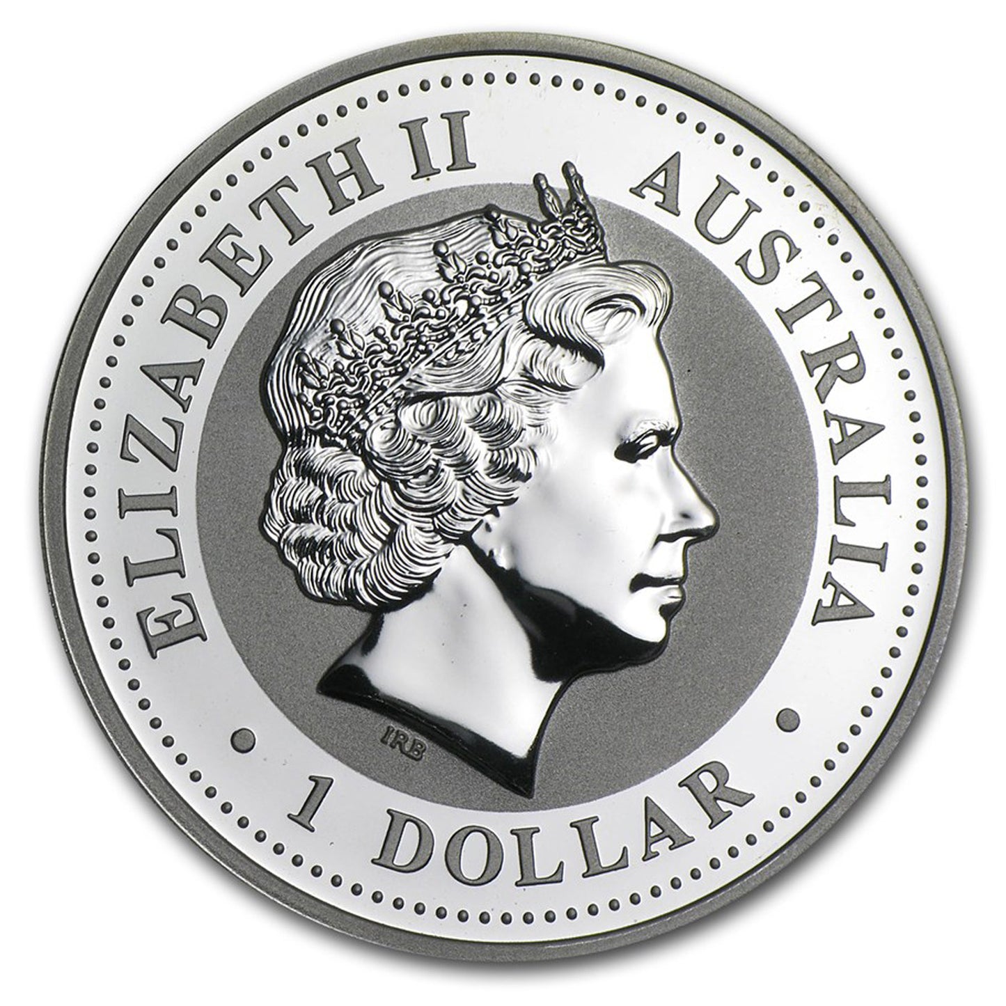 2007 Australia $1 Kookaburra 1oz .999 Fine Silver (No Tax) Capsule Scuff/Scr