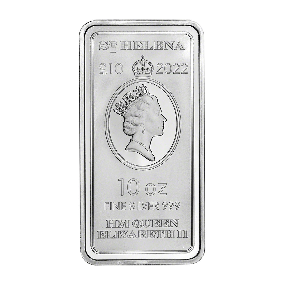 2022 St. Helena £10 Standing Britannia 10oz .999 Silver Bar (No Tax) Flaws