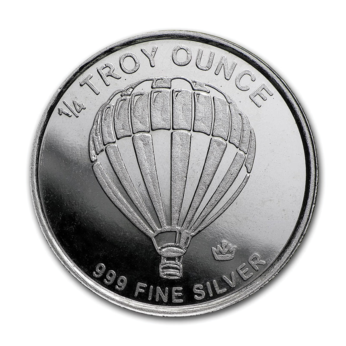 Monarch Hot Air Balloon 1/4oz .999 Silver Round (Tax Exempt) Scr/Light Toning