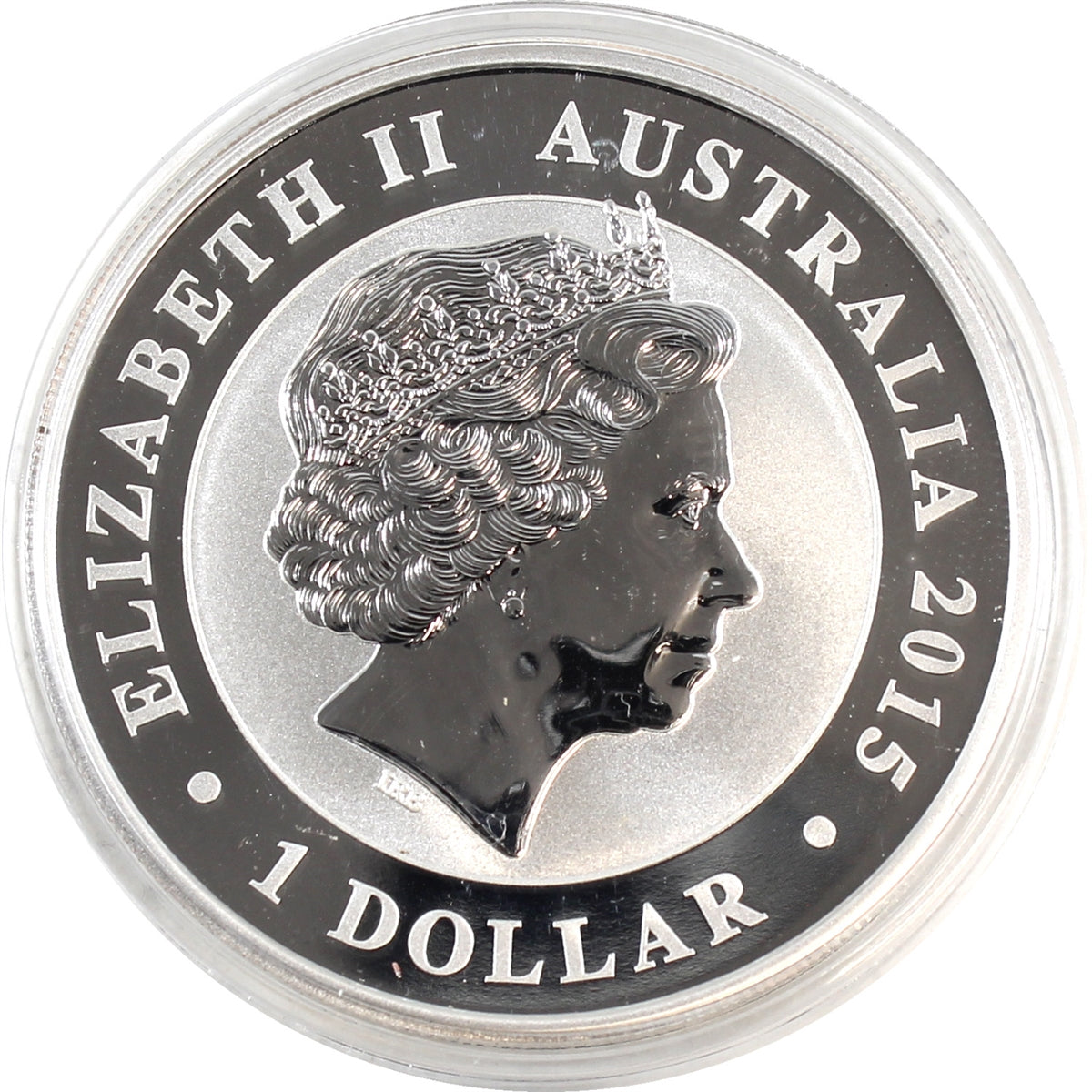 2015 Australia $1 Kookaburra 1oz .999 Silver (No Tax) Scratched Capsule