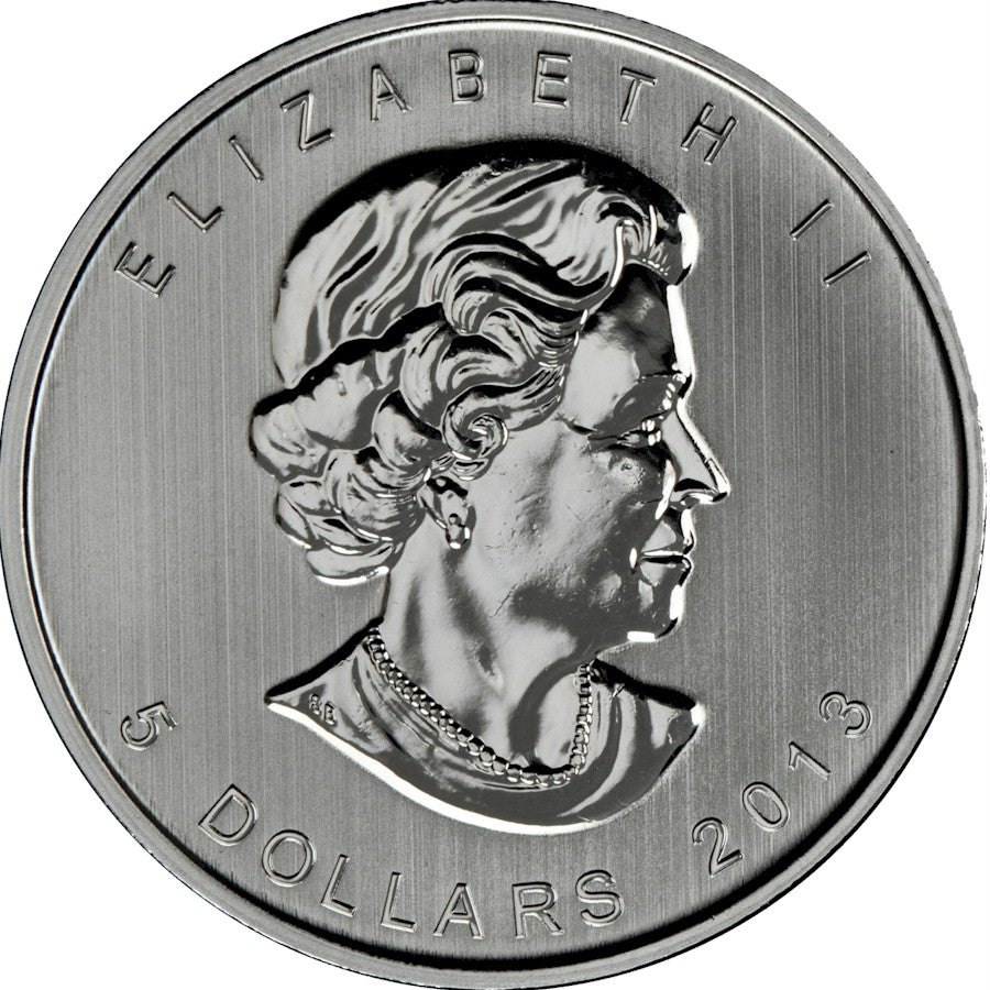 2013 Canada $5 Wildlife Antelope 1oz .9999 Silver (No Tax) Lightly Toned