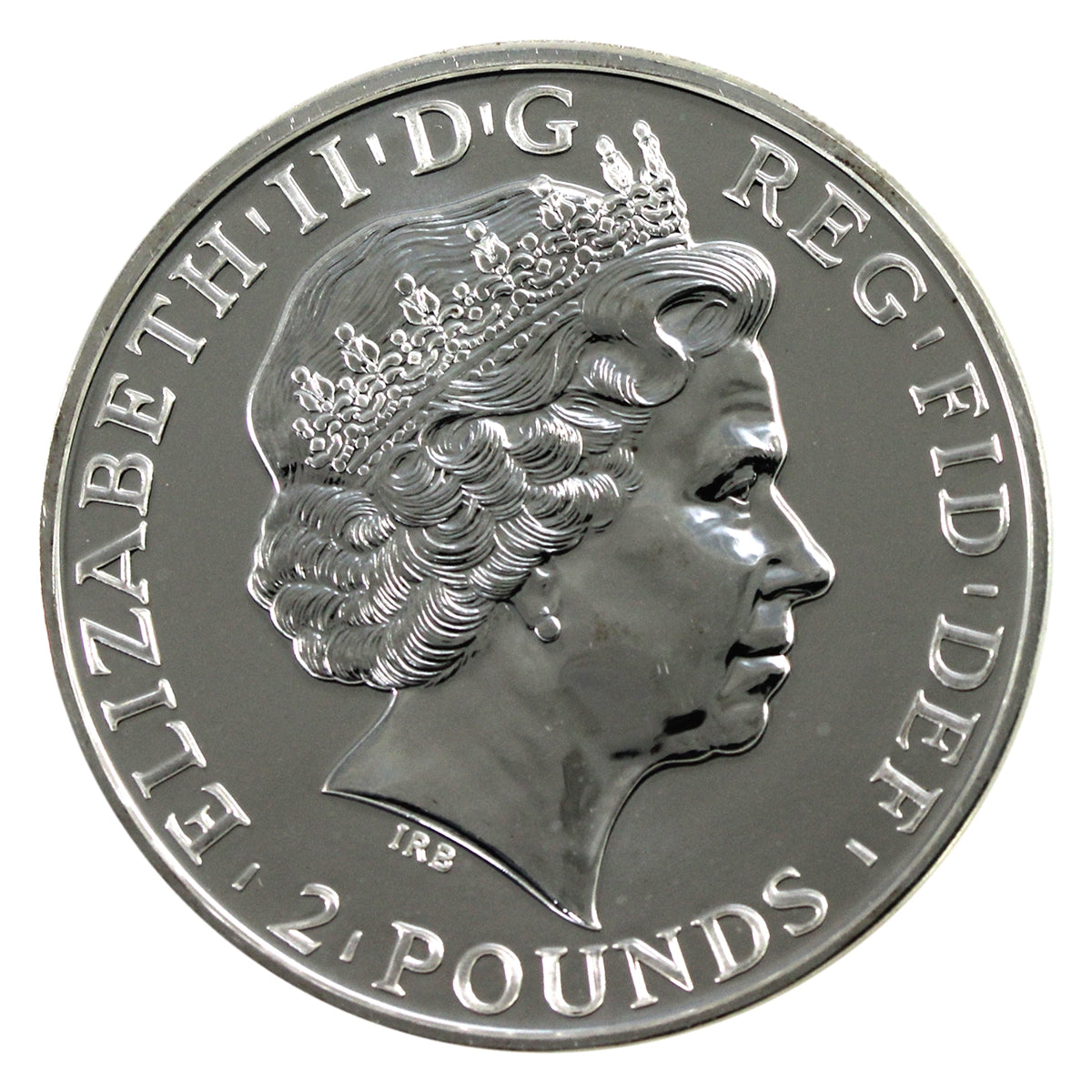 2014 Great Britain £2 Year of the Horse 1oz. .999 Silver (No Tax) Light Toning