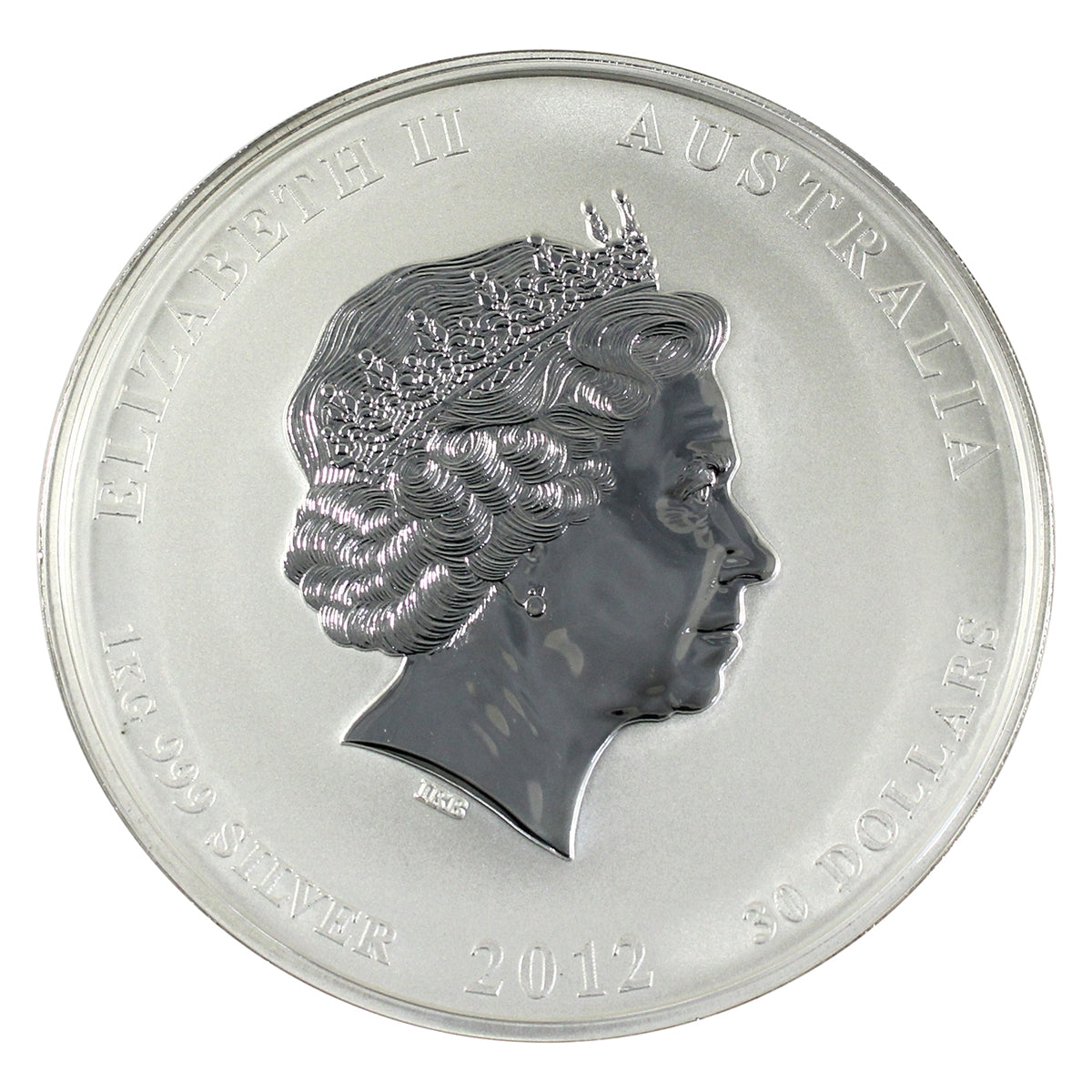 2012 Australia $30 Year of the Dragon 1 Kilo .999 Silver (No Tax)