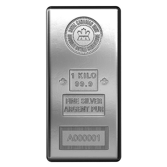 Royal Canadian Mint Kilo 99.9 Silver Bar (No Tax) See Descrip. - No CREDIT CARD OR PAYPAL.