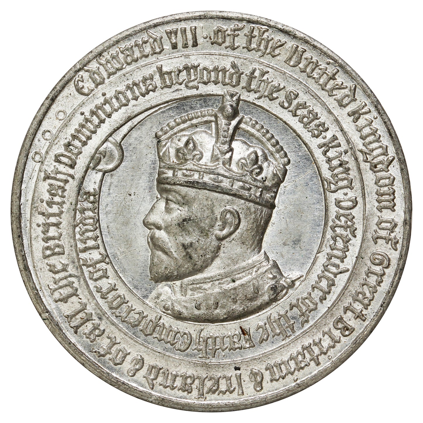 1902 Edward VII Coronation Medallion - Canada's Boys & Girls Help to Support the Crown