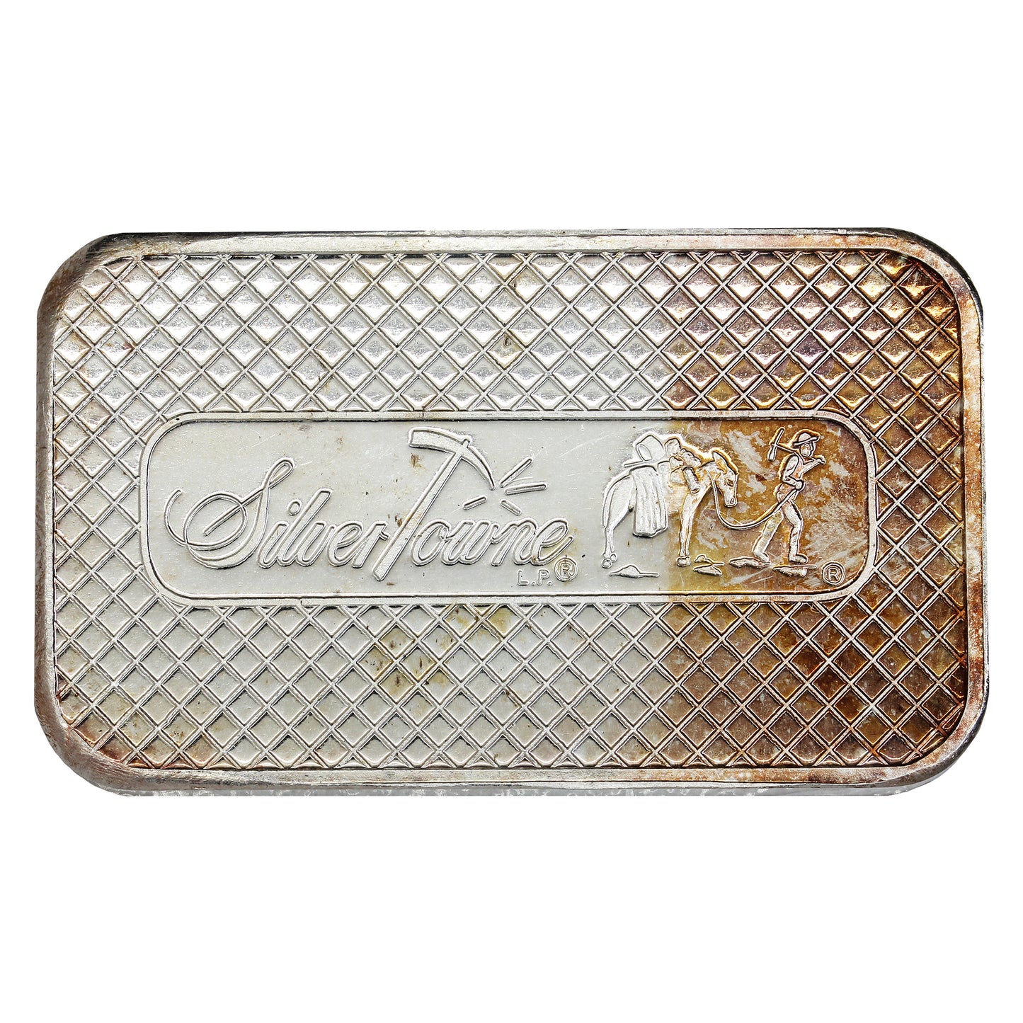 Silvertowne Mint Serialized Prospector 5oz .999 Silver Bar (No Tax) Toning