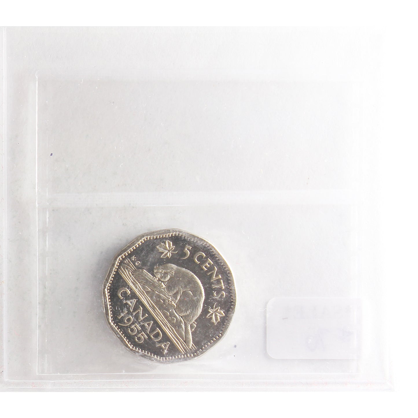 1955 Canada 5-cents ICCS Certified PL-66 Cameo