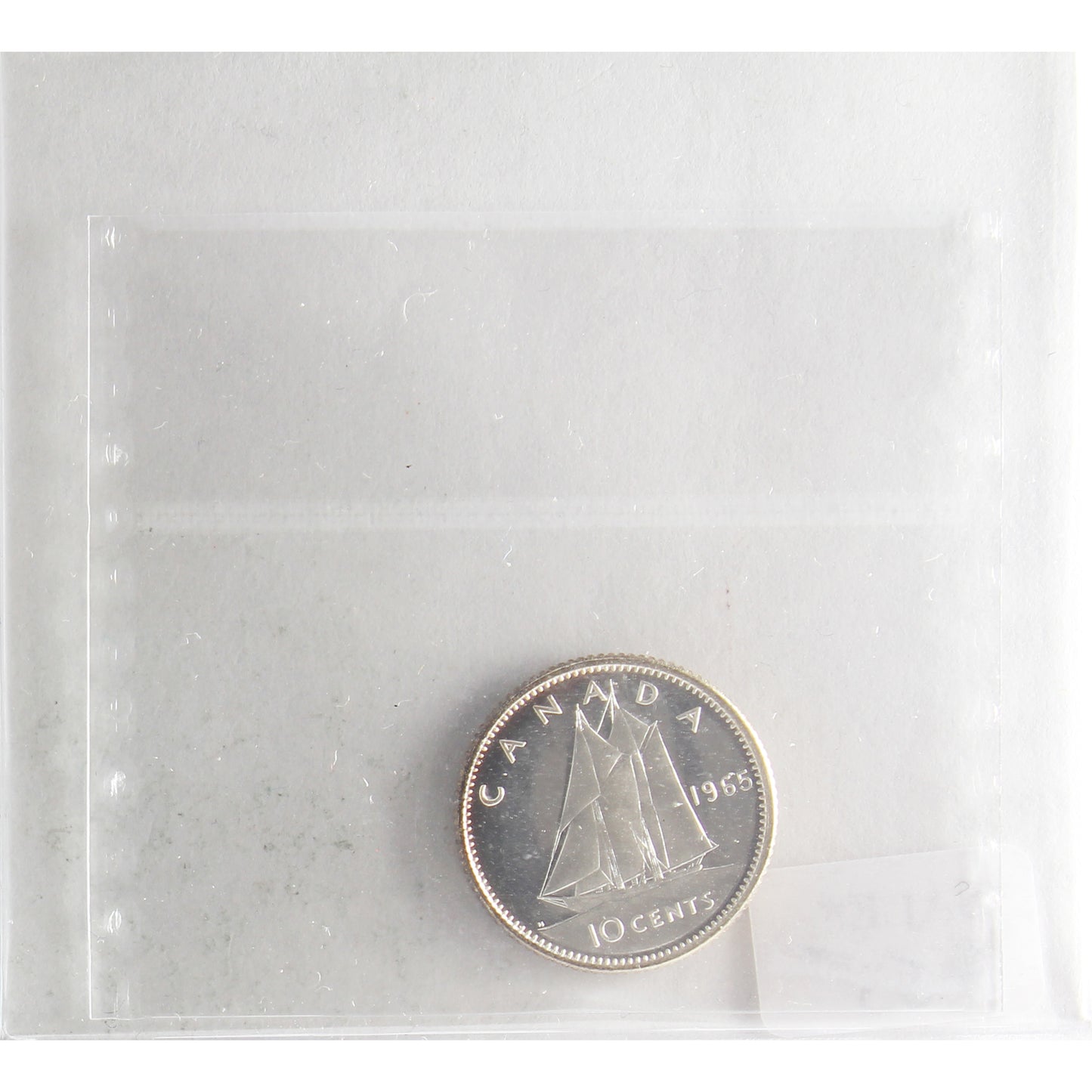 1965 Canada 10-cents ICCS Certified PL66 Ultra Heavy Cameo