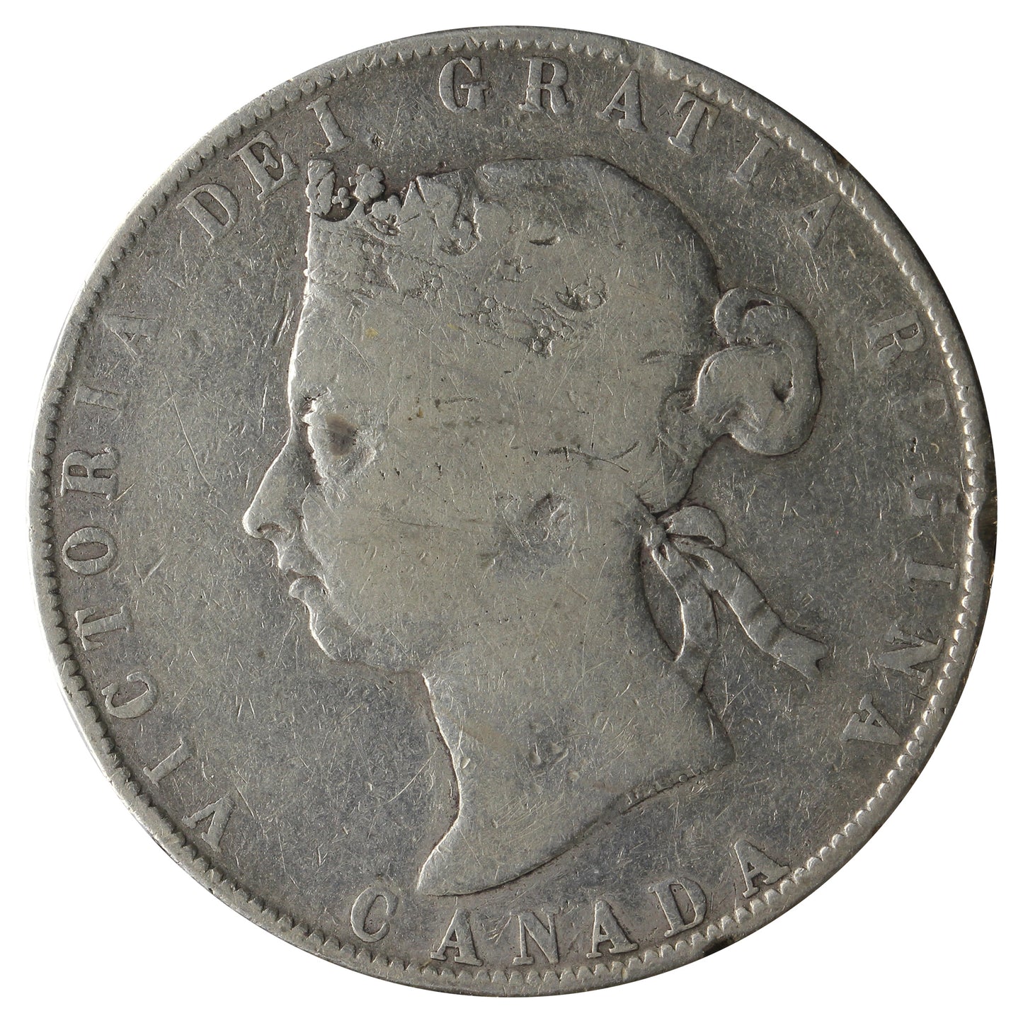 1900 Canada 50-Cents Very Good (VG8) Scratched, marks, or impaired