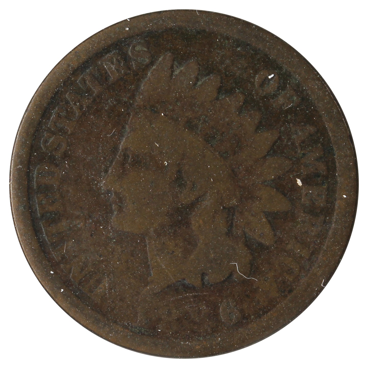 1886 Var.1 USA Cent G-VG (G4) Scratched, Cleaned or Impaired