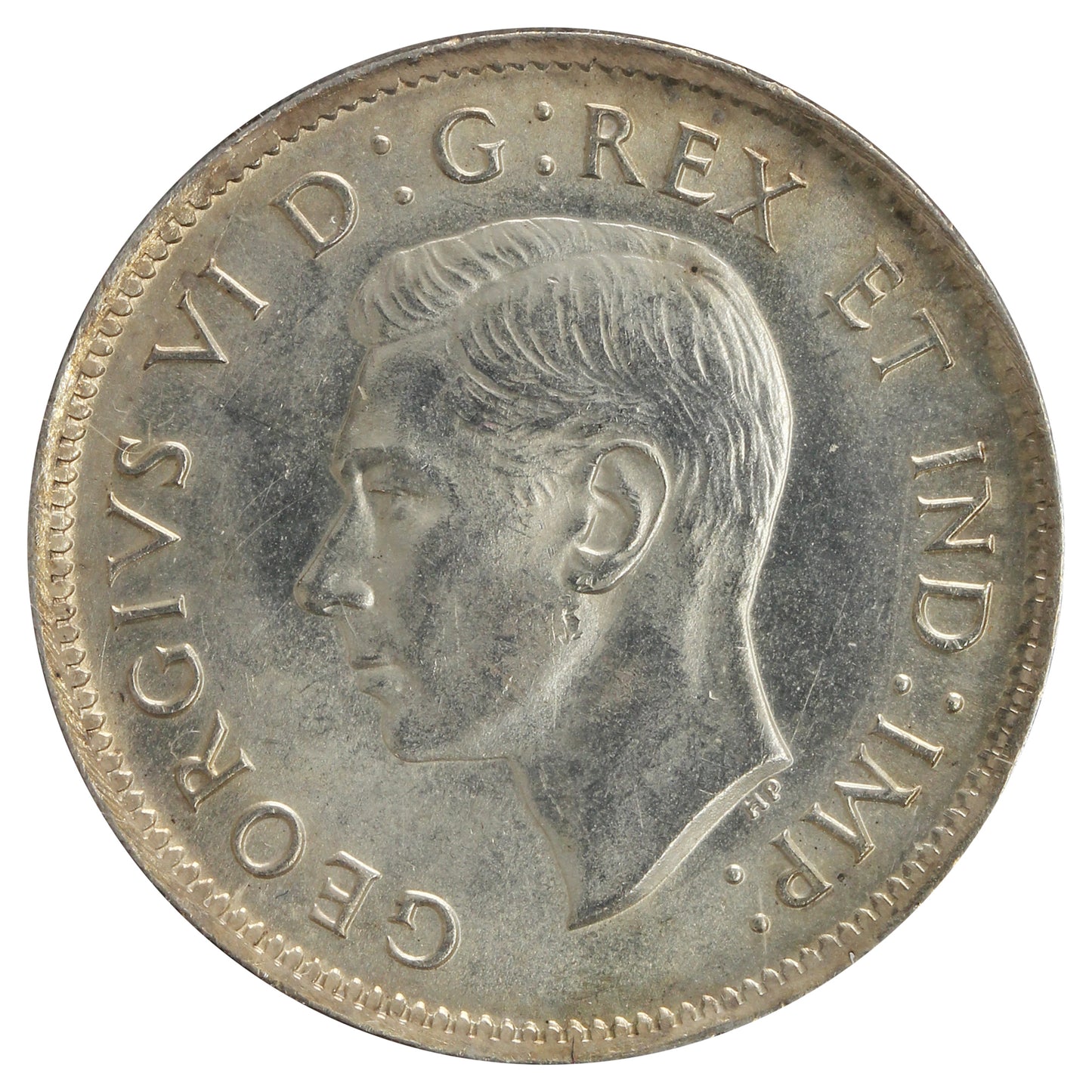 1939 Canada 25-cents Choice Brilliant Uncirculated (MS64) Cleaned