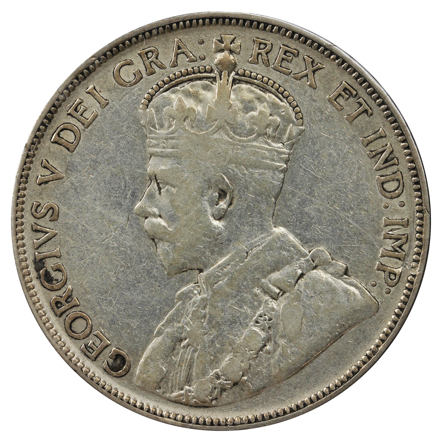1934 Canada 50-cents F-VF (F15) Scratched