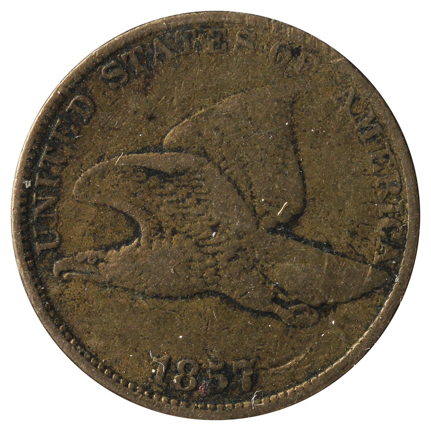 1857 USA cent Very Fine (VF-20) Mark