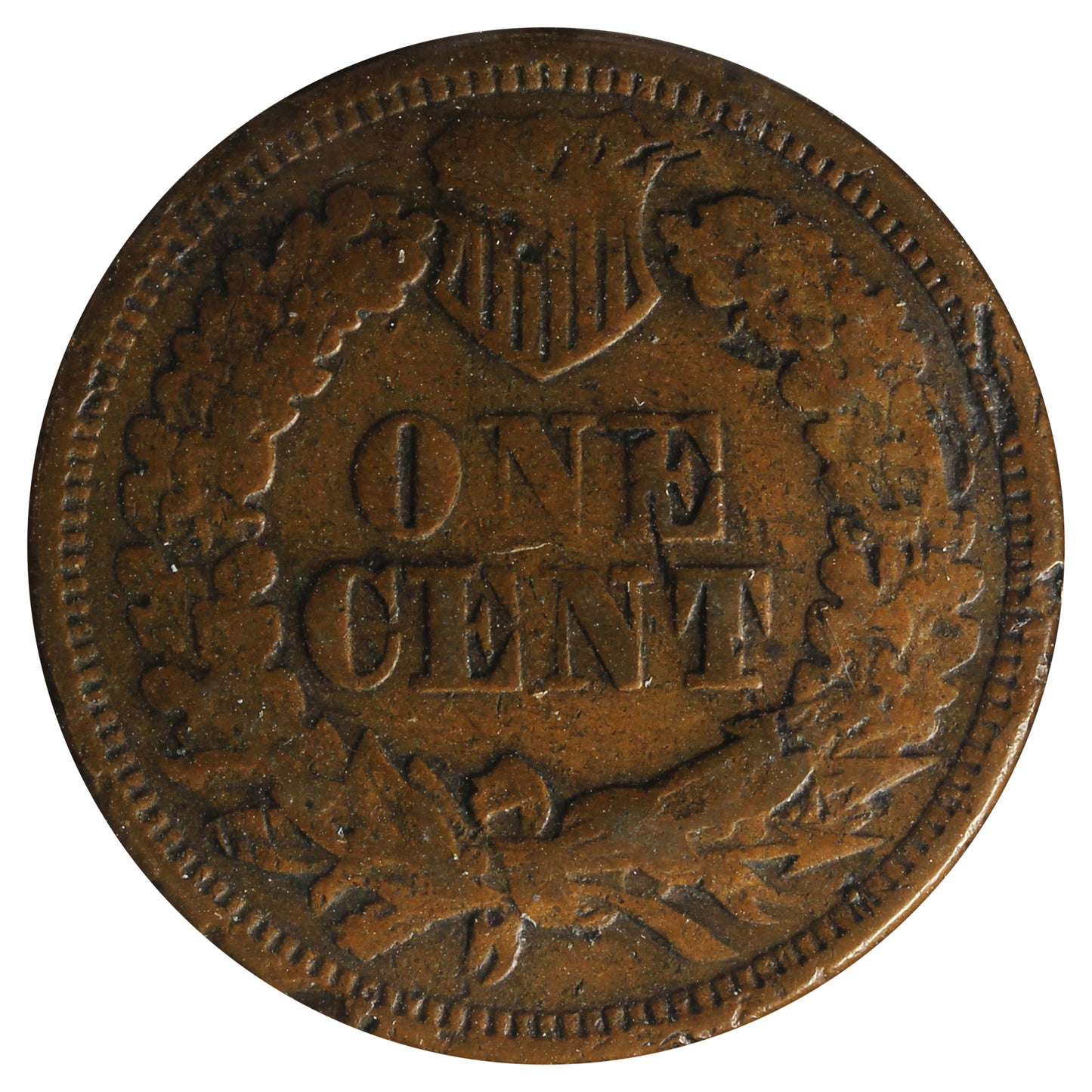 1868 USA cent VG-F (VG10) Impaired