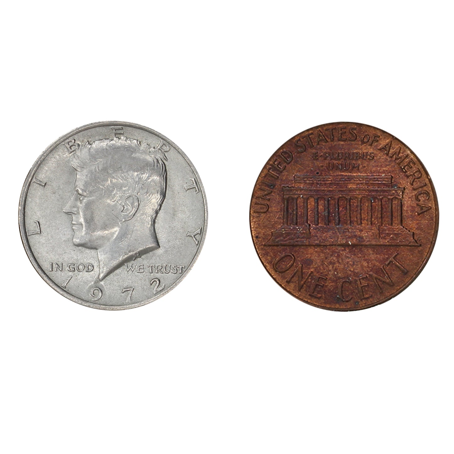 Kennedy and Lincoln Coin Set with Historical Comparisson Display - Strange Presidential Similarities