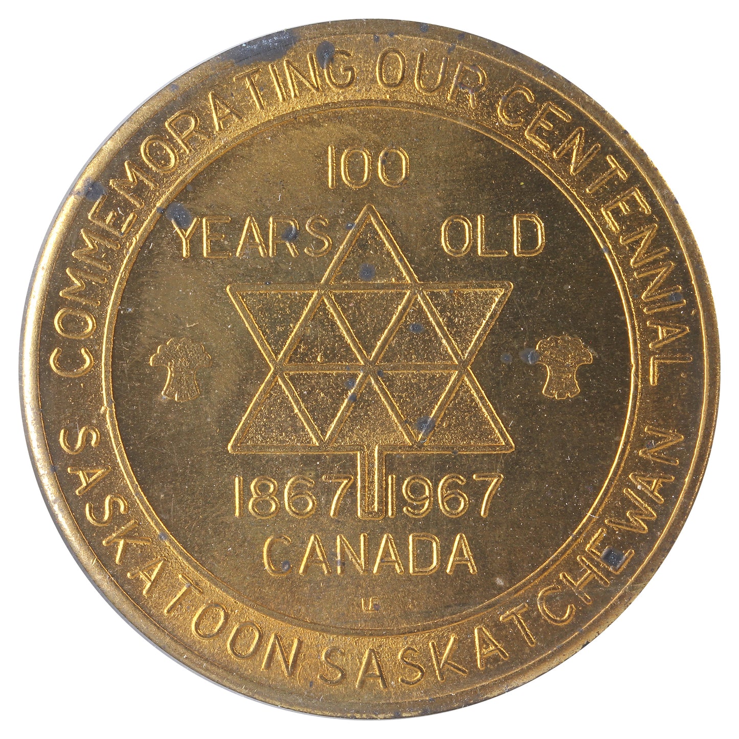 1967 Saskatoon, Sask. Pion-Era Souvenir Trade Dollar