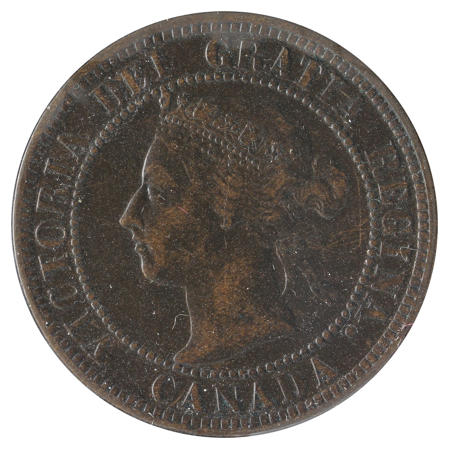 1900 Canada 1-cent VF-EF (VF30) Scratched