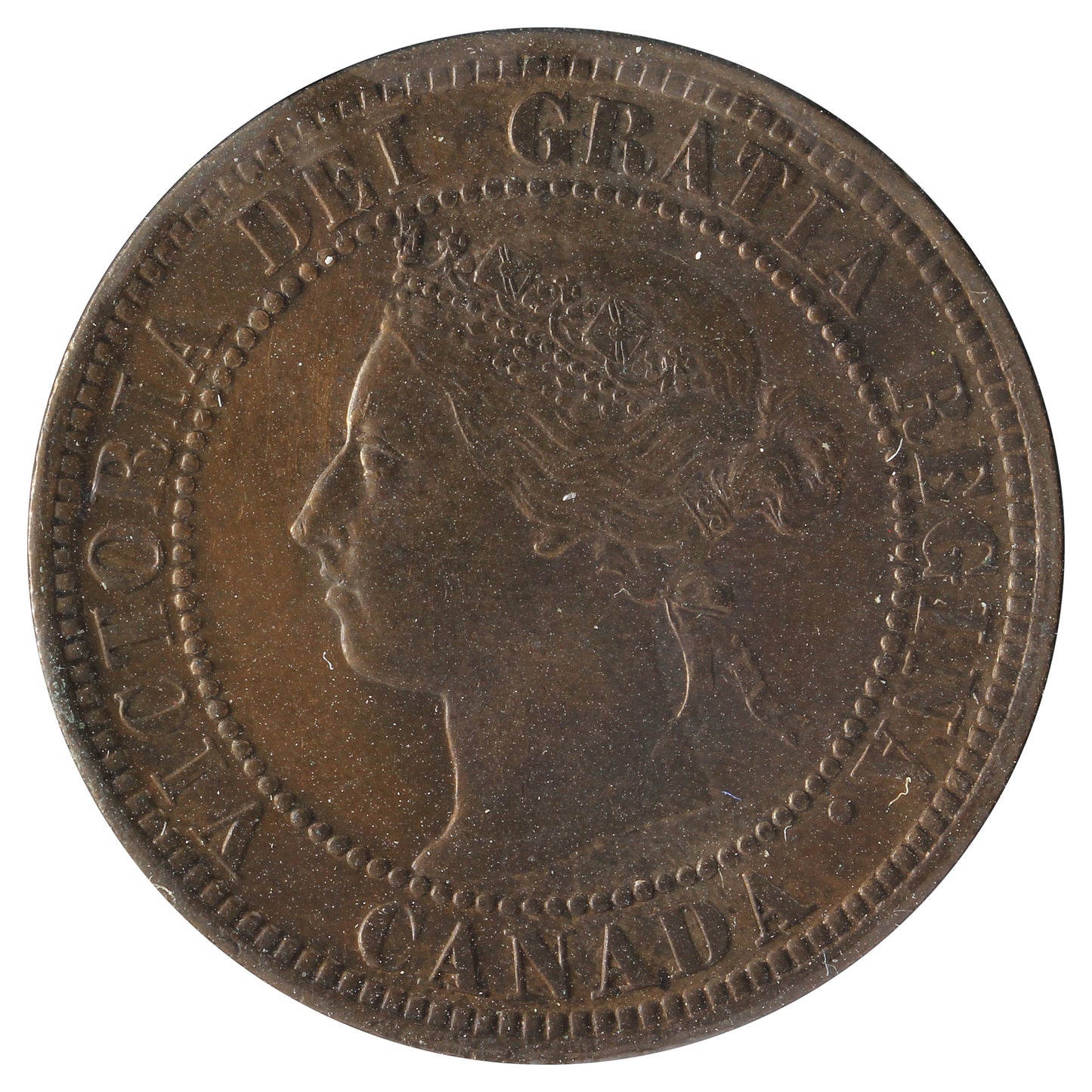 1900H Canada 1-cent AU-UNC (AU55) Cleaned