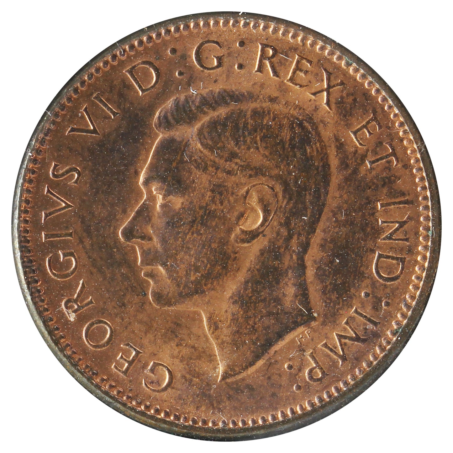 1941 Canada 1-cent UNC+ (MS-62) Spots