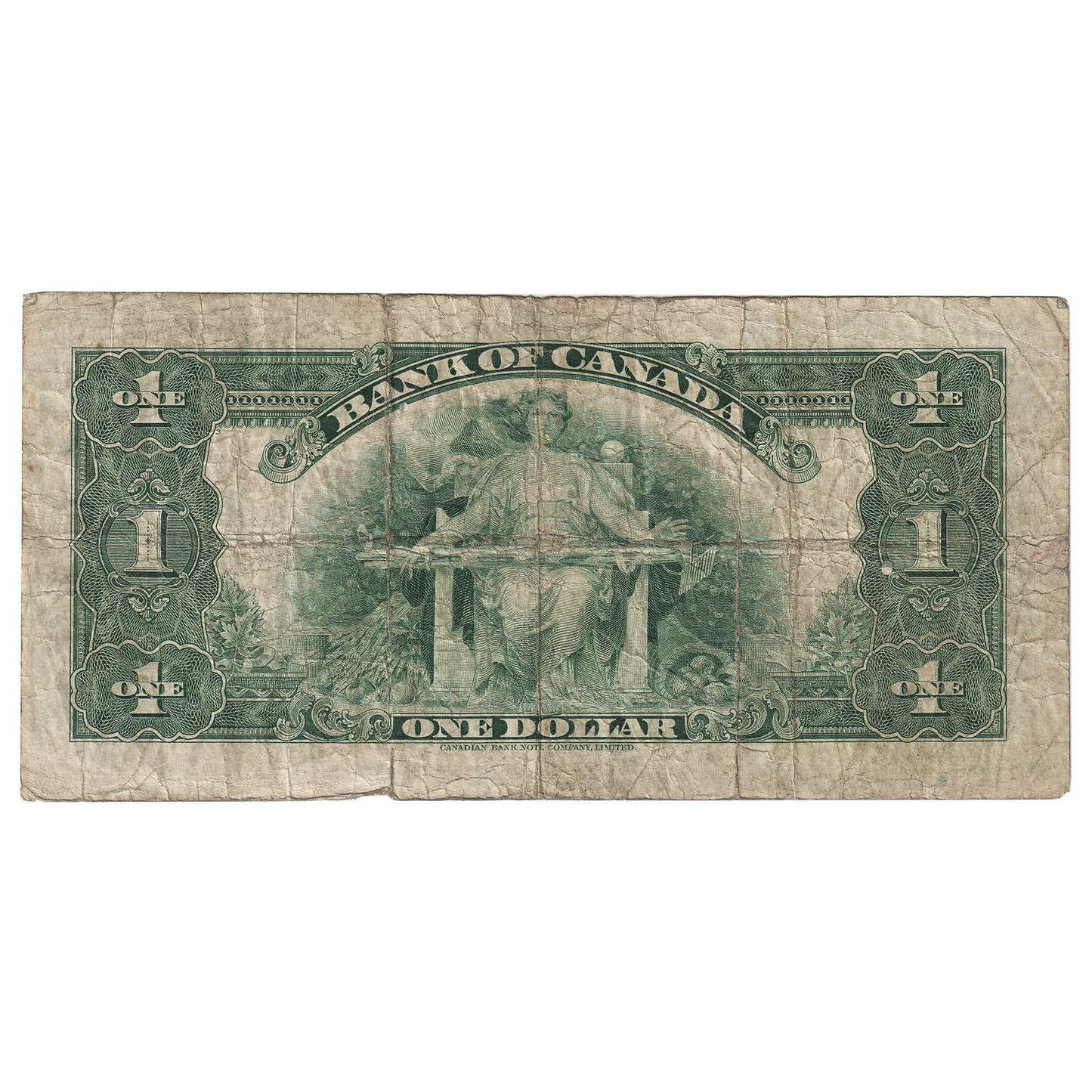 BC-1 1935 Canada $1 Osborne-Towers, English, Series A, Circ (Small Tear)