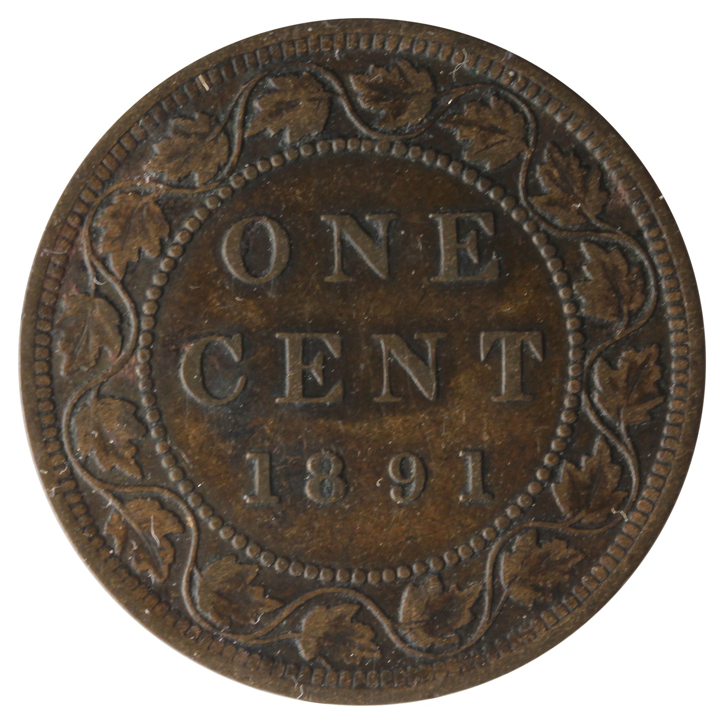 1891 SDLL Canada 1-Cent Very Fine (VF20)
