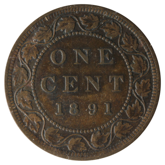 1891 SDLL Canada 1-Cent Very Fine (VF20)