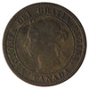 1891 SDLL Obv. 3 Canada 1-Cent Fine (F12) Impaired